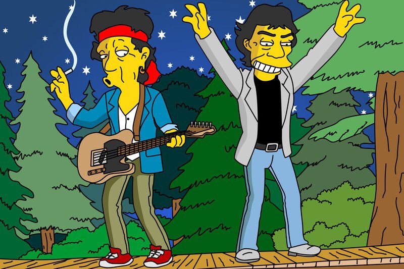 Pamela Guerra en Mix auf Twitter: „Mick Jagger y Keith Richards aparecieron  en el episodio de los Simpson "How I Spent My Strummer Vacation".  #RollingStonesEnMix https://t.co/i7MdZySRNx“ / Twitter