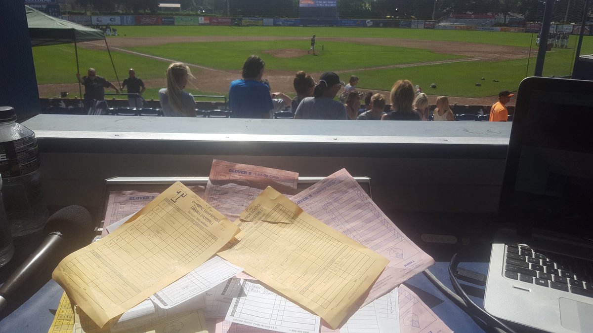 SeanMcKillip's tweet photo. 14 games worth of lineup cards over the last 5 days....no title game! #LifeOfTheBackup https://t.co/1e8DA5WsNx