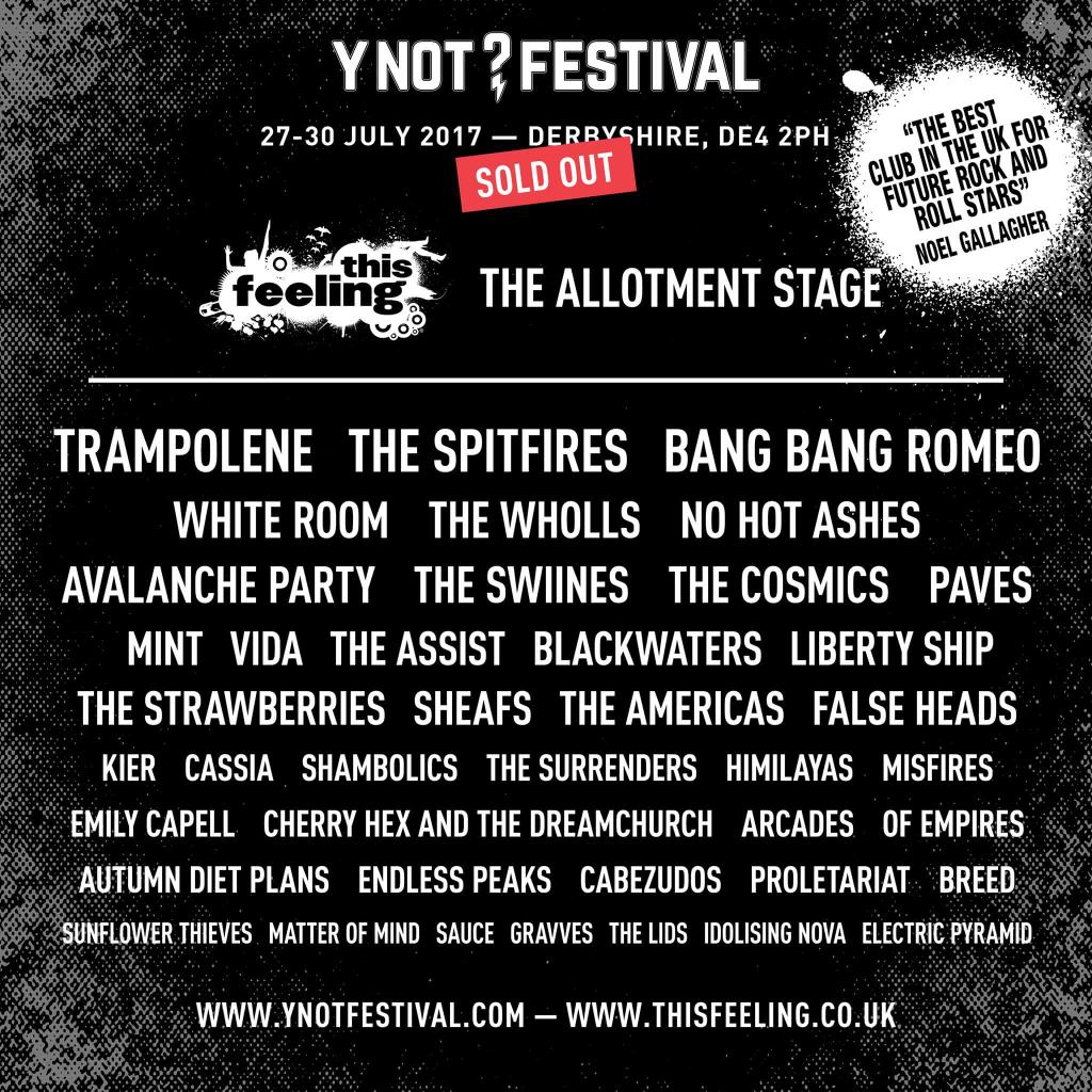 Emily Capell sounded brilliant on Radio X just now. 

Emily plays Y Not this weekend along with a lorry load of fine new acts. Bring it on.