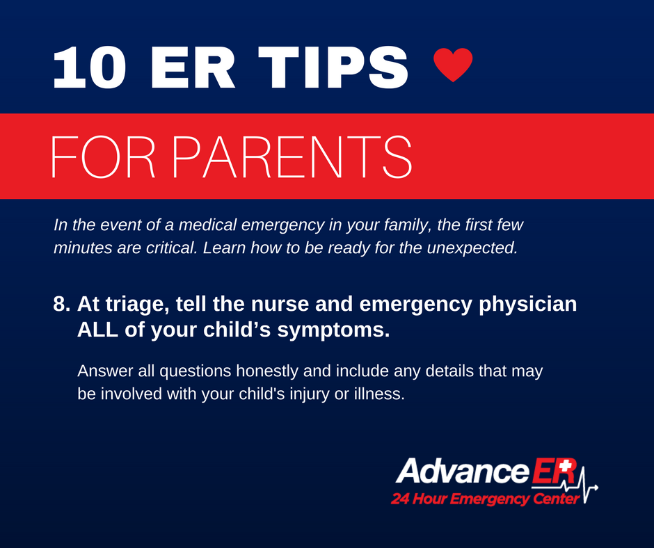 advanceER's tweet photo. #ERTIP: To help paint a clearer pic of you child's situation, answer all questions carefully.

Learn more here: https://t.co/JShpRMNn7C https://t.co/TiDT32XKfZ