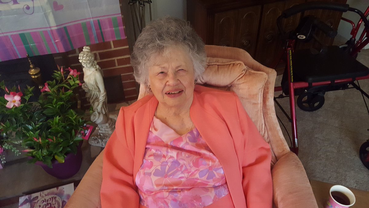 Happy Birthday Sister Eula Odum, she is 97 today.