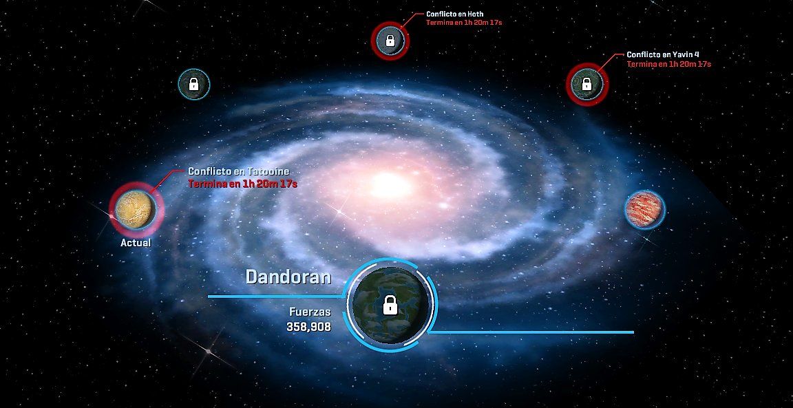 TH3DJUB3I's tweet photo. 🤓La galaxia en #SWCommandeReeboot: X fin pude visitar #ErKit desde #Tatooine. Ahora avanzar hasta #Dandoran. Luego #Hoth #Yavin4 y #Takodana https://t.co/S0IWoDyGQ8