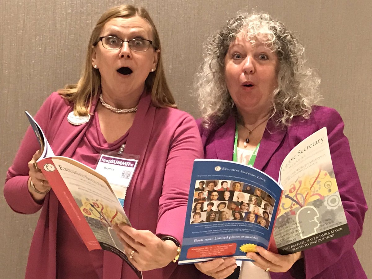 ExceptionalEA's tweet photo. Loved checking p 14 and more of July/Aug issue of Exec Sec Mag @ #IAAPSummit2017 with none either than the wonderful @bmciaap !
#ExecSecLive https://t.co/cpYlgRsaSU