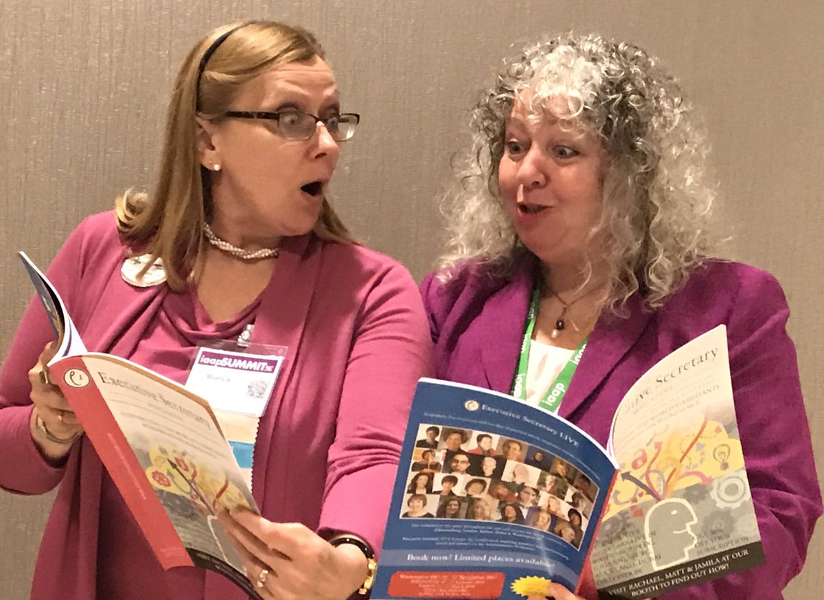 ExceptionalEA's tweet photo. Loved checking p 14 and more of July/Aug issue of Exec Sec Mag @ #IAAPSummit2017 with none either than the wonderful @bmciaap !
#ExecSecLive https://t.co/cpYlgRsaSU