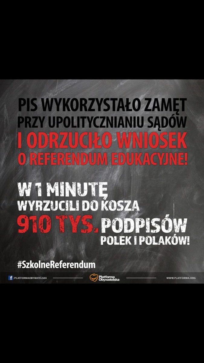 DominAdamowicz's tweet photo. Niestety wola Polaków w sprawie referendum została odrzucona 😭 #SzkolneReferendum #PiSKłamie https://t.co/yDa4W9ZqfY