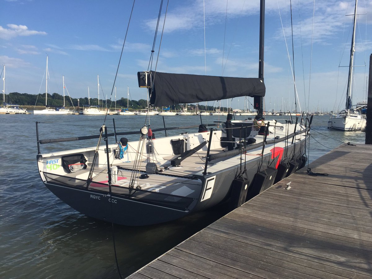 RaceYacht's tweet photo. Off to @cowes_week for  @Fast40Class Zephyr after the great weather yesterday I was very happy to be on the @RedFunnel today!! https://t.co/G0bqS2wfsk
