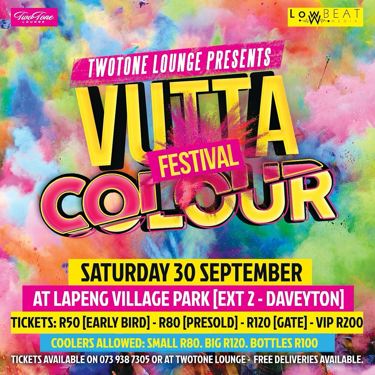 Stabito_DJ's tweet photo. Get yourself hooked up with the only ticket that matters

#VuttaColourFestival
#LowBeatMedia
#TwoToneLounge https://t.co/7Xkqzs7Sbr