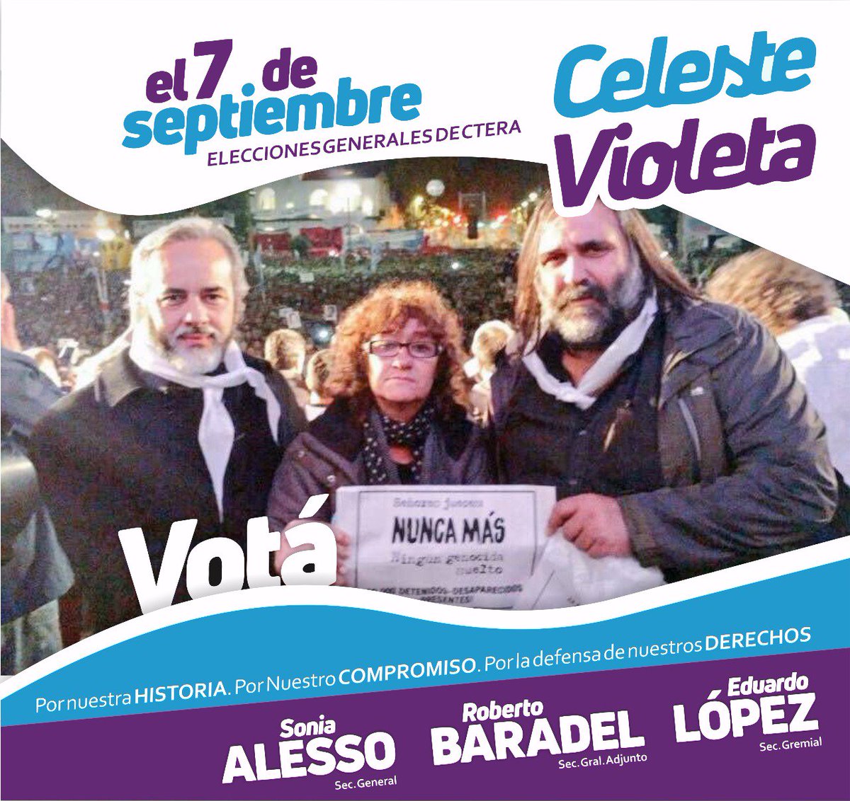 El 7 de septiembre votamos en #CTERA por la defensa de la #Educación Pública y las condiciones de trabajo de las y los docentes argentinos
