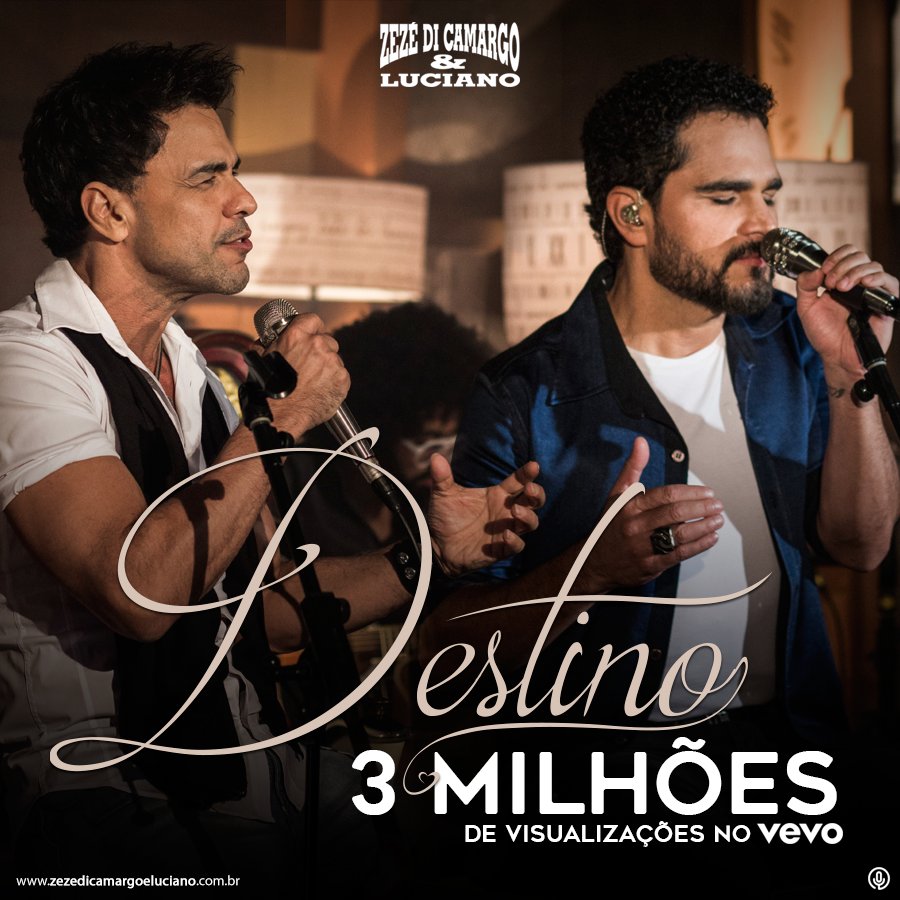 zcloficial's tweet photo. 3 milhões de visualizações no clipe de #Destino. Coisa linda!
Obrigado, #FAMÍLIAZCL!
Assista em 👉 https://t.co/OJ7LSV9oKY
🎶❤
#ZCL2017 https://t.co/3FYoXAUHyv