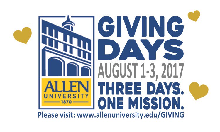 RiceMusicHouse's tweet photo. Announcing "Days of Giving" at Allen University https://t.co/phE0KV6l6G https://t.co/UEDbyXHc8W