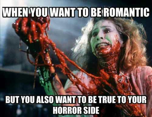 FavoriteHorror's tweet image. When you want to be romantic but you need to true to your #horror side! #horrormovies
