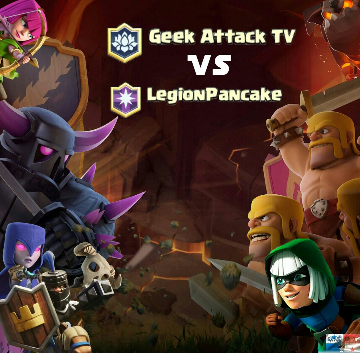Nash_PTY's tweet photo. 😱Este Viernes Mega Directo de Youtube Geek AttackTv Vs LegionPancake en los canales de @Dashkita y @valeriiaM20 #nash_pty  #clashroyale https://t.co/XLYlCUq1Ji
