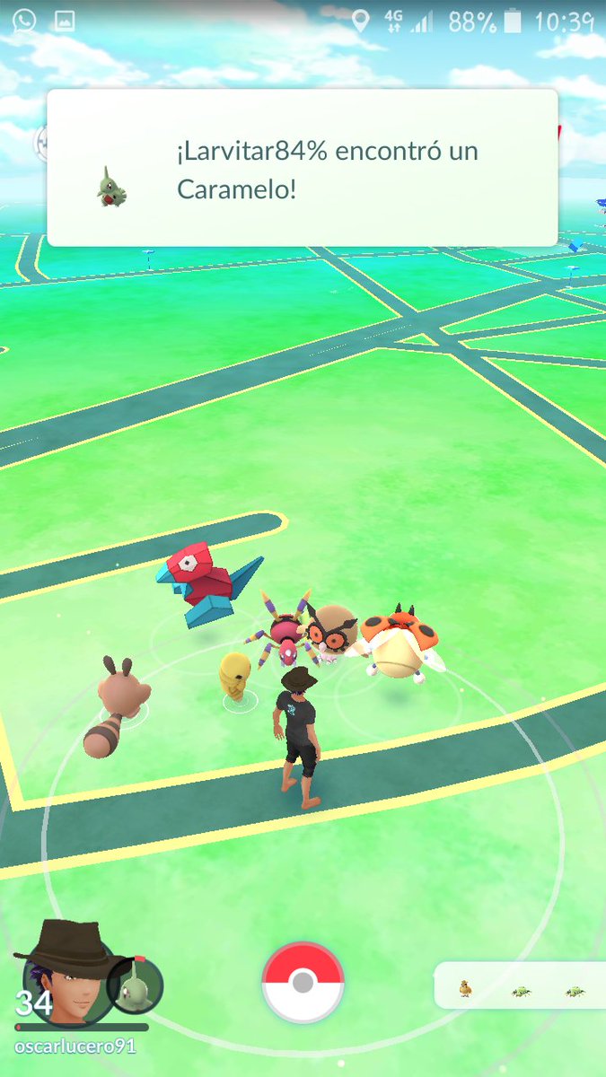 Oscarlucero91's tweet image. Mi primer porygon salvaje 😍😍@Pokemon_Go_Py @TeamValorPy