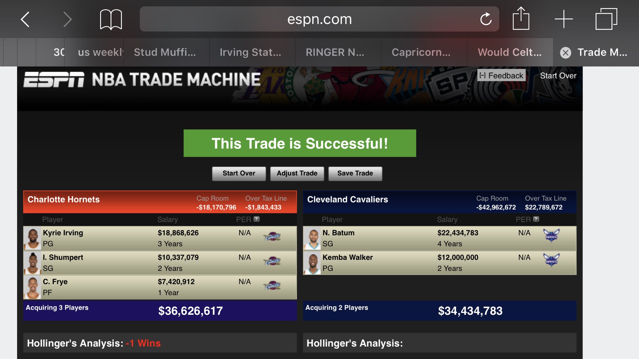 Fake trade. Fake trade. Fake trade.