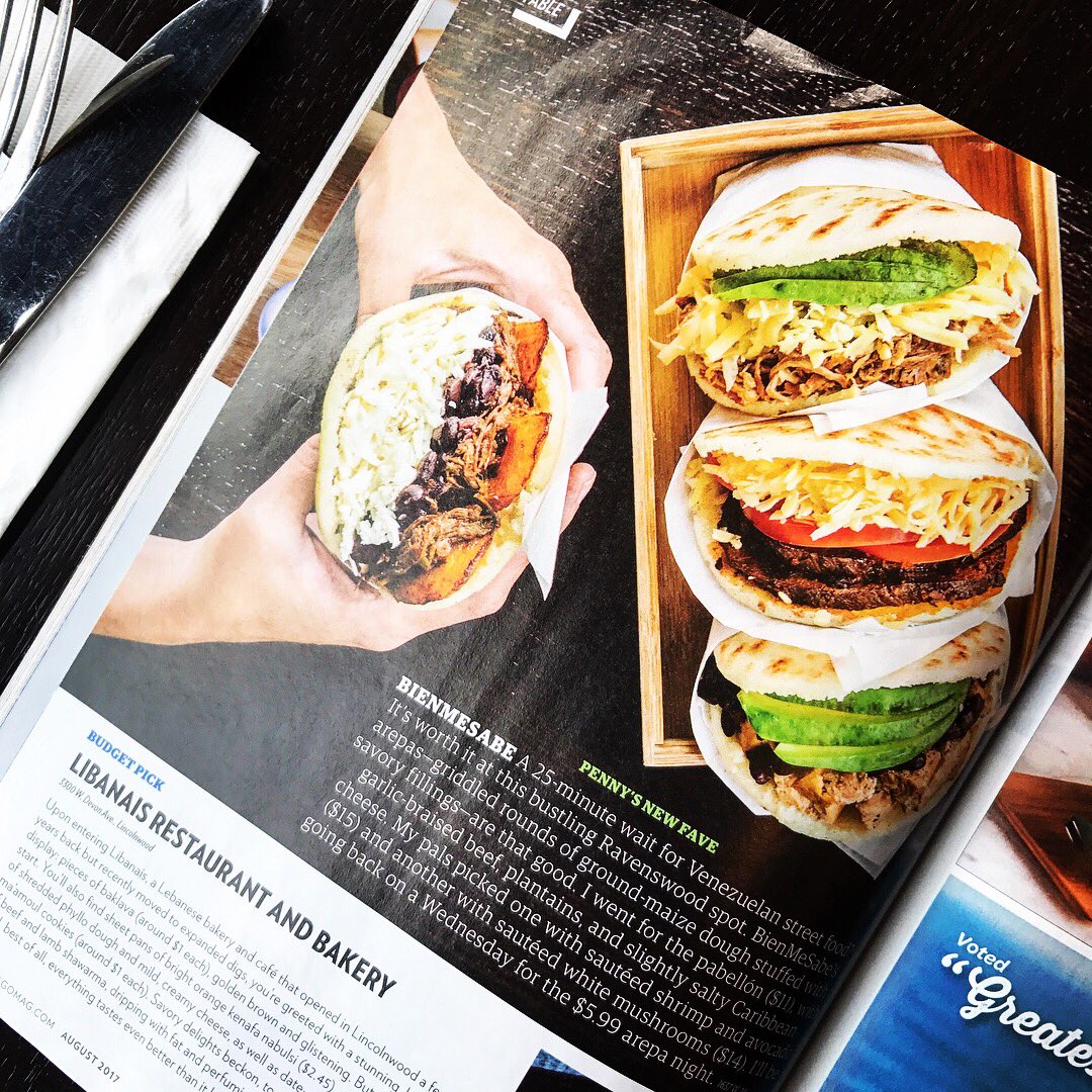 bienmesabechi's tweet photo. No words to describe how glad we are for being in the August edition of @ChicagoMag #BestofChicago check us out page 58  🇻🇪 https://t.co/nkiehrP8JJ