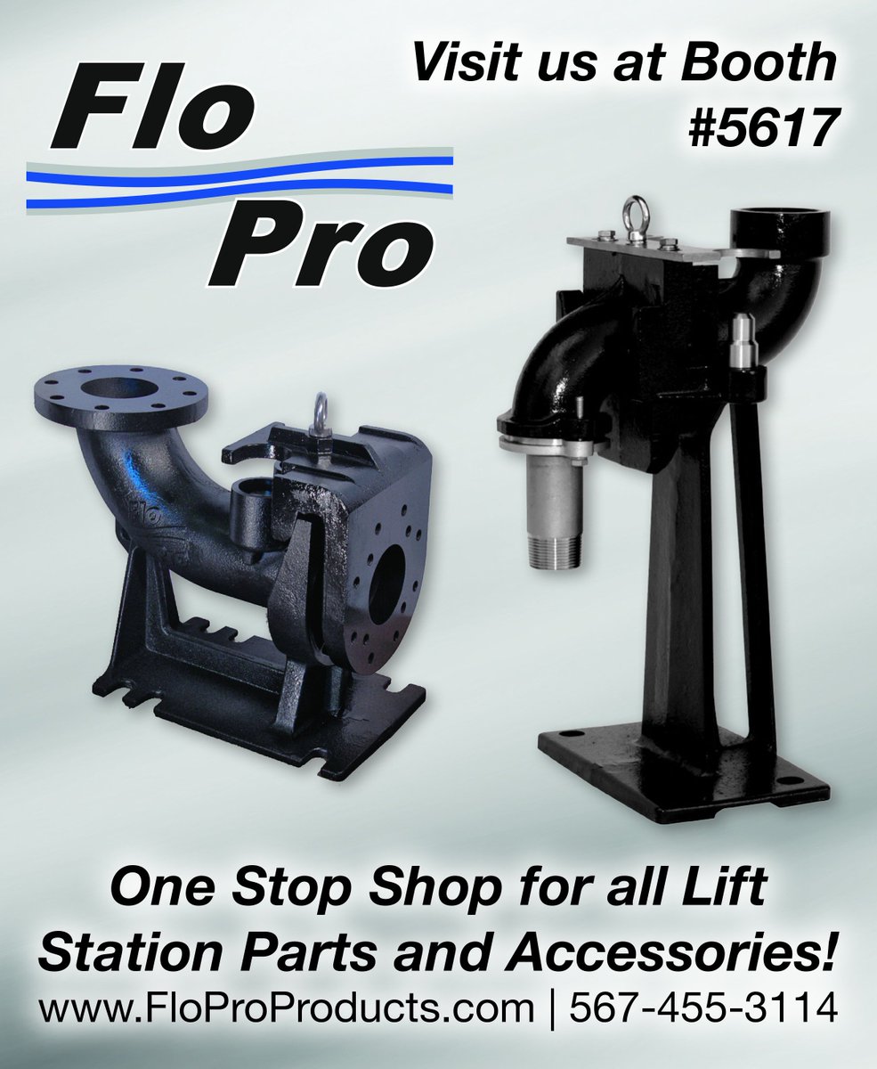 Good afternoon everyone! With <a href="/WEFTEC/">WEFTEC</a> approaching in just a few months, We wanted to remind you to come see us at booth #5617 !!! #FloPro
