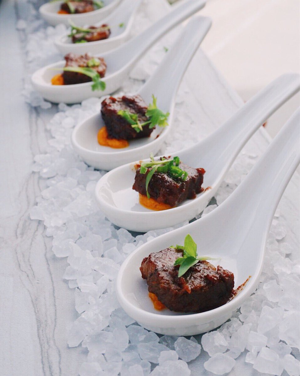 Our braised short ribs with Thai carrot purée is always the perfect mid week treat 😍 #eventcatering