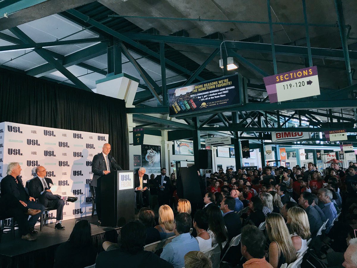 USLChampionship's tweet photo. "Fresno is ready for a top quality #USL club the city will be proud of..." @EdwardsUSL on #USL2Fresno https://t.co/09IuZeoLWC