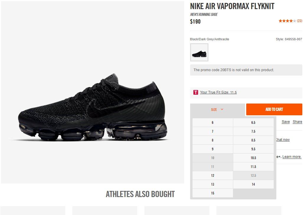 DealsUnderCost's tweet photo. Triple Black Vapormax restock on Nike -> https://t.co/YGAo8QXkhx 

(via @ballinsneaks) https://t.co/F1Roa5nQlp