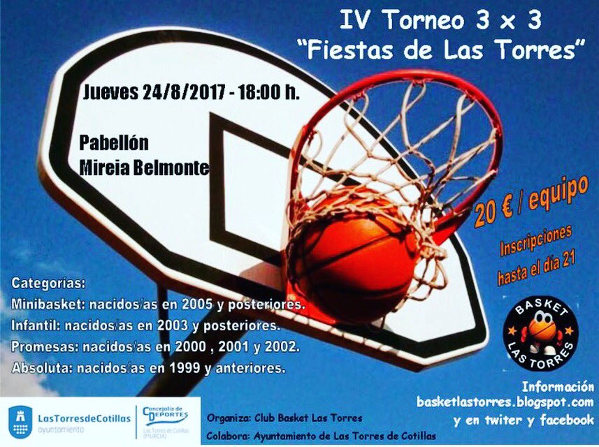 s_cano15's tweet photo. Os presento la nueva edición de nuestro 3x3 

Más info en Facebook https://t.co/A0W1SKE5cl