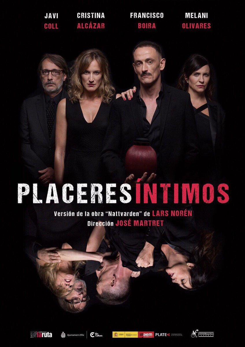larutateatro's tweet photo. #JoséMartret adapta al autor sueco #LarsNorén con un reparto espectacular: #PlaceresÍntimos Estreno:10 de noviembre en el #GranTeatroDeElche https://t.co/uBM8EWAWA4