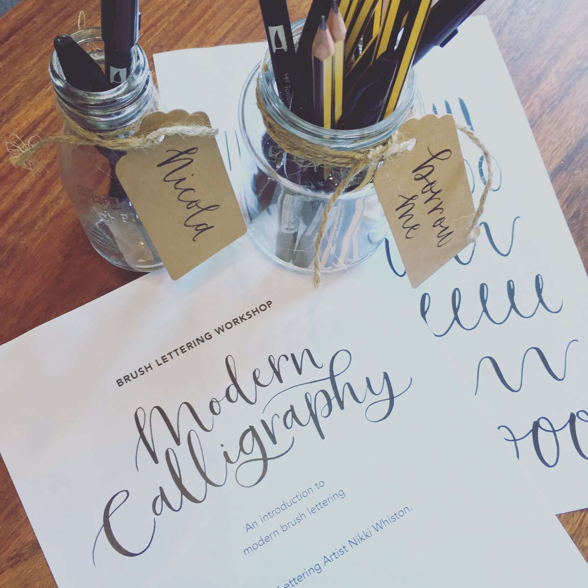 NikkiWhiston's tweet photo. #handmadehour sorting some worksheets & name tags for Fridays #letteringworkshop! #excited :) #lettering #calligraphy #rotherhamiswonderful https://t.co/RRmXNen1mn