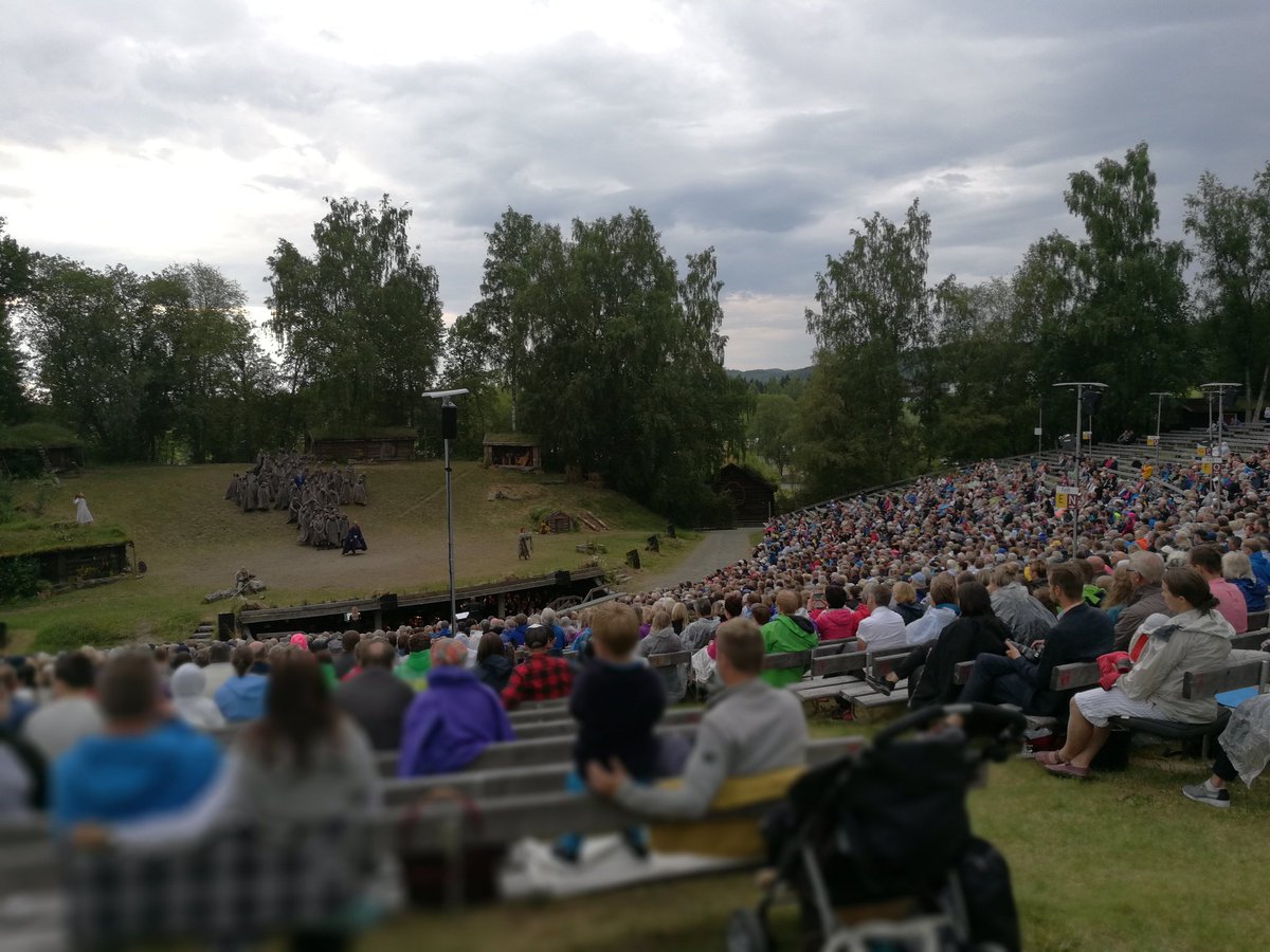 Naireks's tweet photo. Im at norways largest outdoor theatre only during summer! #stiklestad.#spelet #play #outdoor https://t.co/cxVy7d8Kdw