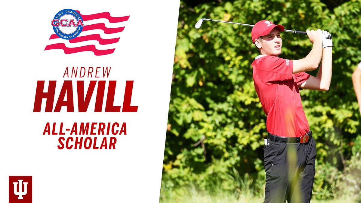 IndianaMGolf's tweet photo. Another great honor for @AHAVILL_GOLF - All-America Scholar!

📝 - https://t.co/XqHfVhNdpR https://t.co/cY1hjBsbUd