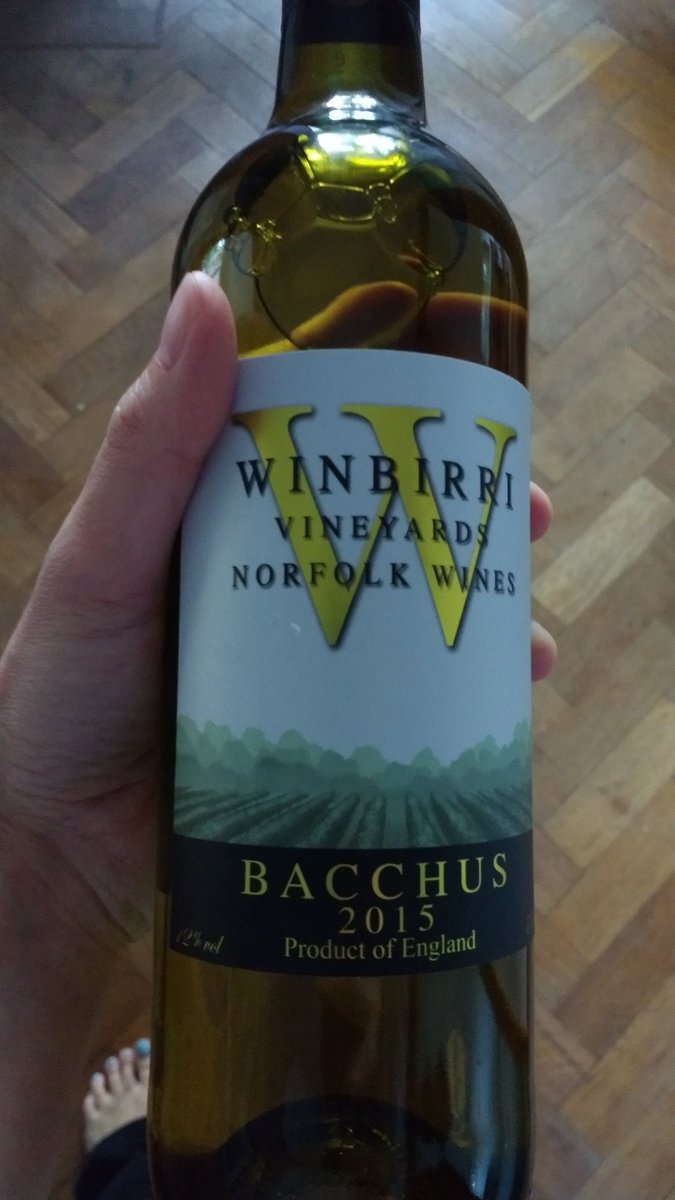 I'm drinking the world's best white wine <a href="/Winbirri/">Winbirri Vineyards</a> Bacchus. Not bad for a Wednesday night!