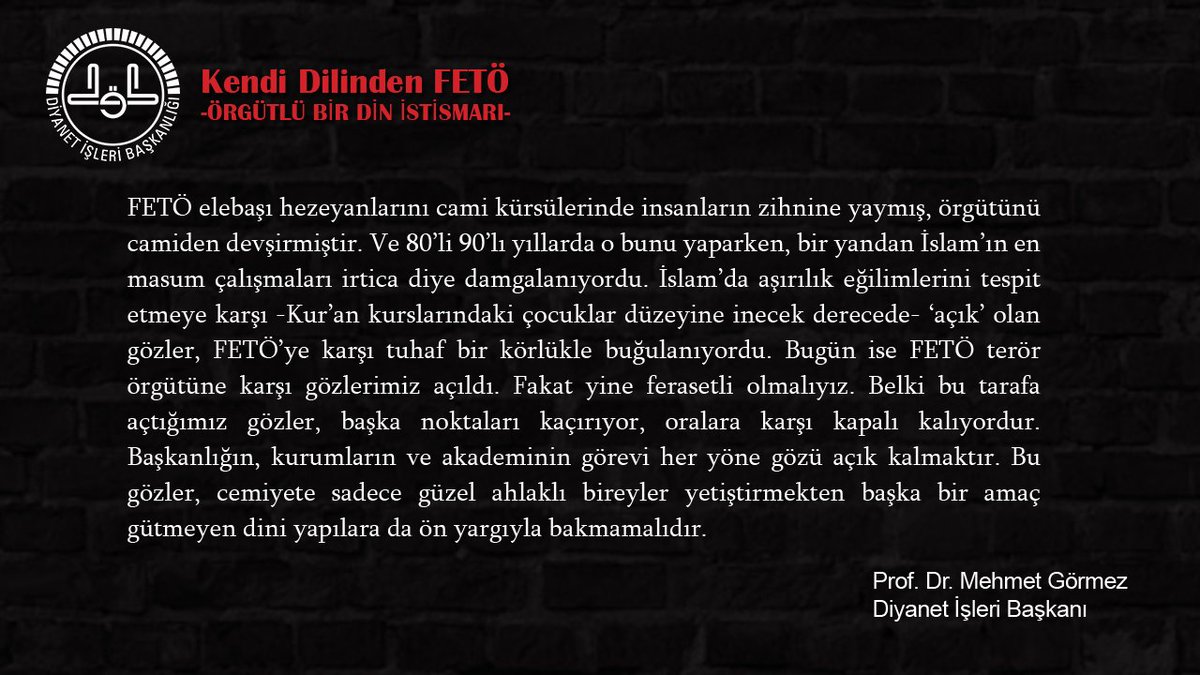 80’li 90’lı yıllarda FETÖ bu istismarları yaparken, bir yandan İslam’ın en masum çalışmaları irtica diye damgalanıyordu.