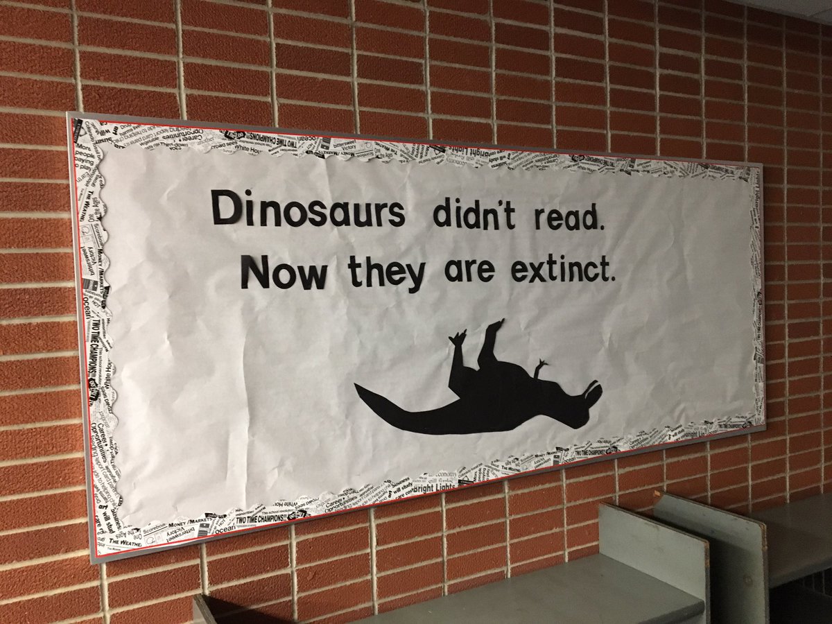 laurapedenjones's tweet photo. Getting the library ready for the first day of school. Had to do this one!! https://t.co/tAijohwFav