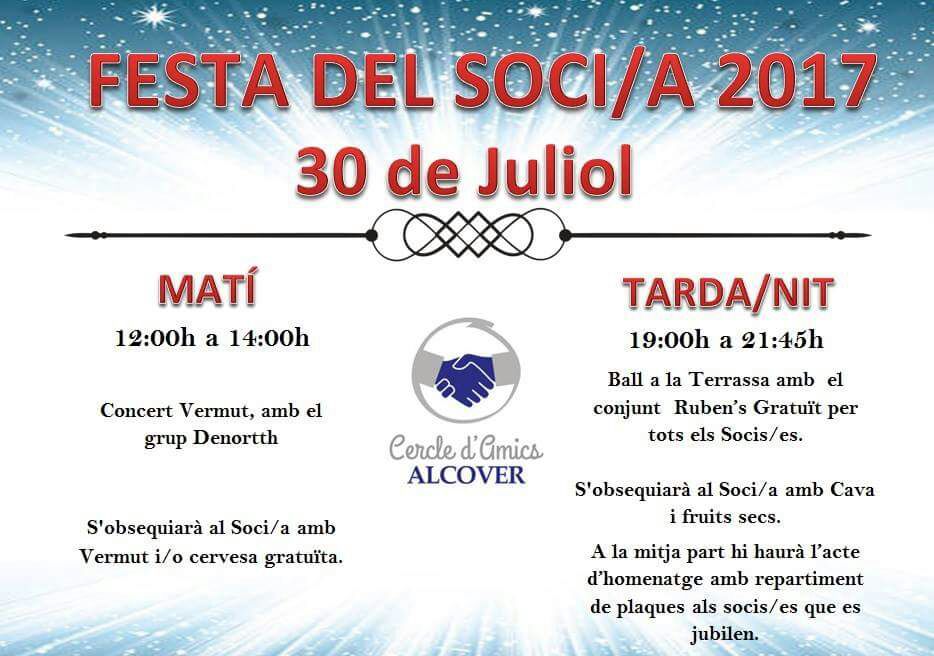 Cercleamics's tweet photo. Vine diumenge a fer el vermut (gratuït per a socis/es) al @Cercleamics #alcover en la #festadelsoci https://t.co/ifbaSdslSg
