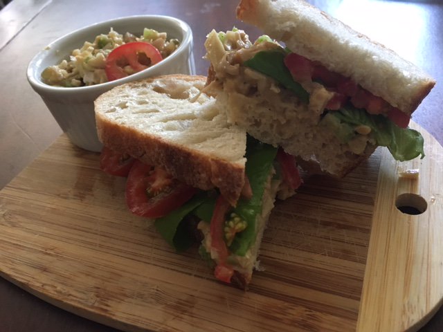 Jackfruit Tuna-less Salad Sandwich