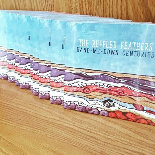 CDs have arrived! Can't wait to celebrate with you on Saturday! #handmedowncenturies #thecultch #laurareznek