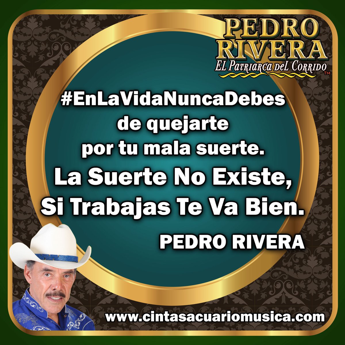 donpedrorivera5's tweet photo. #EnLaVidaNuncaDebes de quejarte por tu mala suerte.
La suerte no existe, si trabajas te va bien. – Pedro Rivera 🤠 https://t.co/SJCpcjCJJS
