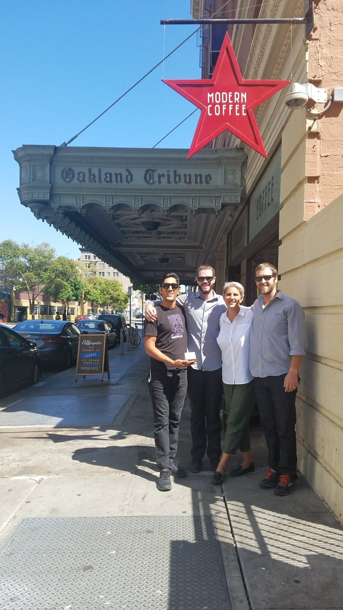 6degreescoffee's tweet photo. The gang stopped by @moderncoffee. Kristen and crew hooked us up with a beautiful single origin espresso. They do a stellar job. https://t.co/E39OQCite4