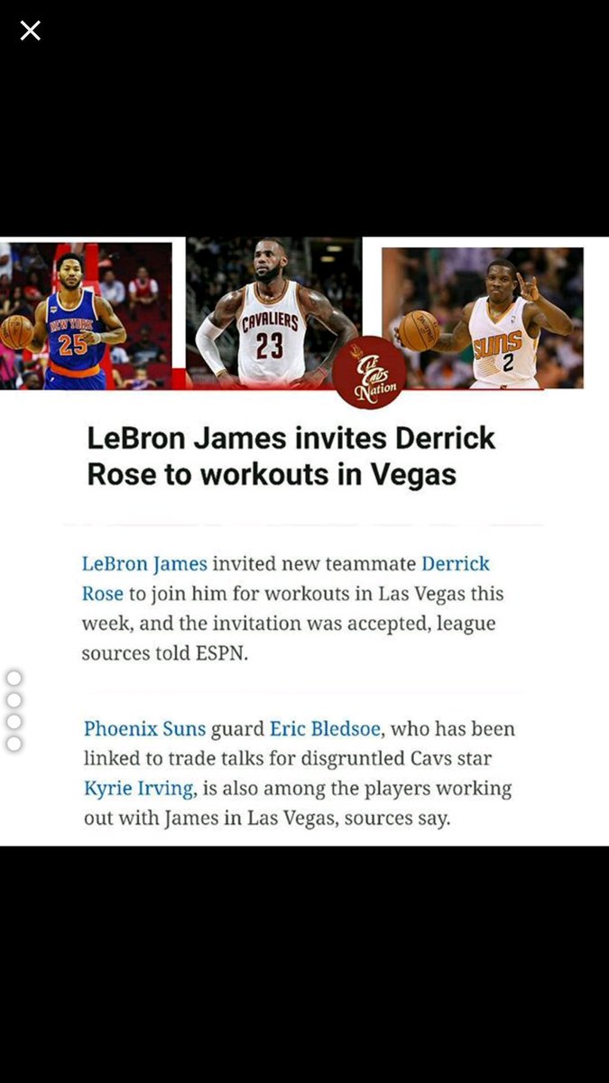Adri1Clr's tweet photo. It's on! Watch out #drose #LBJ #cavs https://t.co/Y14uB8vHwz