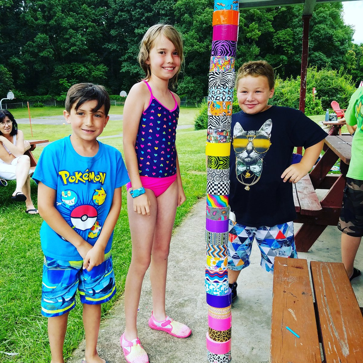 KaleidoscopeSci's tweet photo. Why? Because they can! I β€οΈ kids. @theduckbrand #scienceandswim #makercamp https://t.co/9BlOYT3dz6