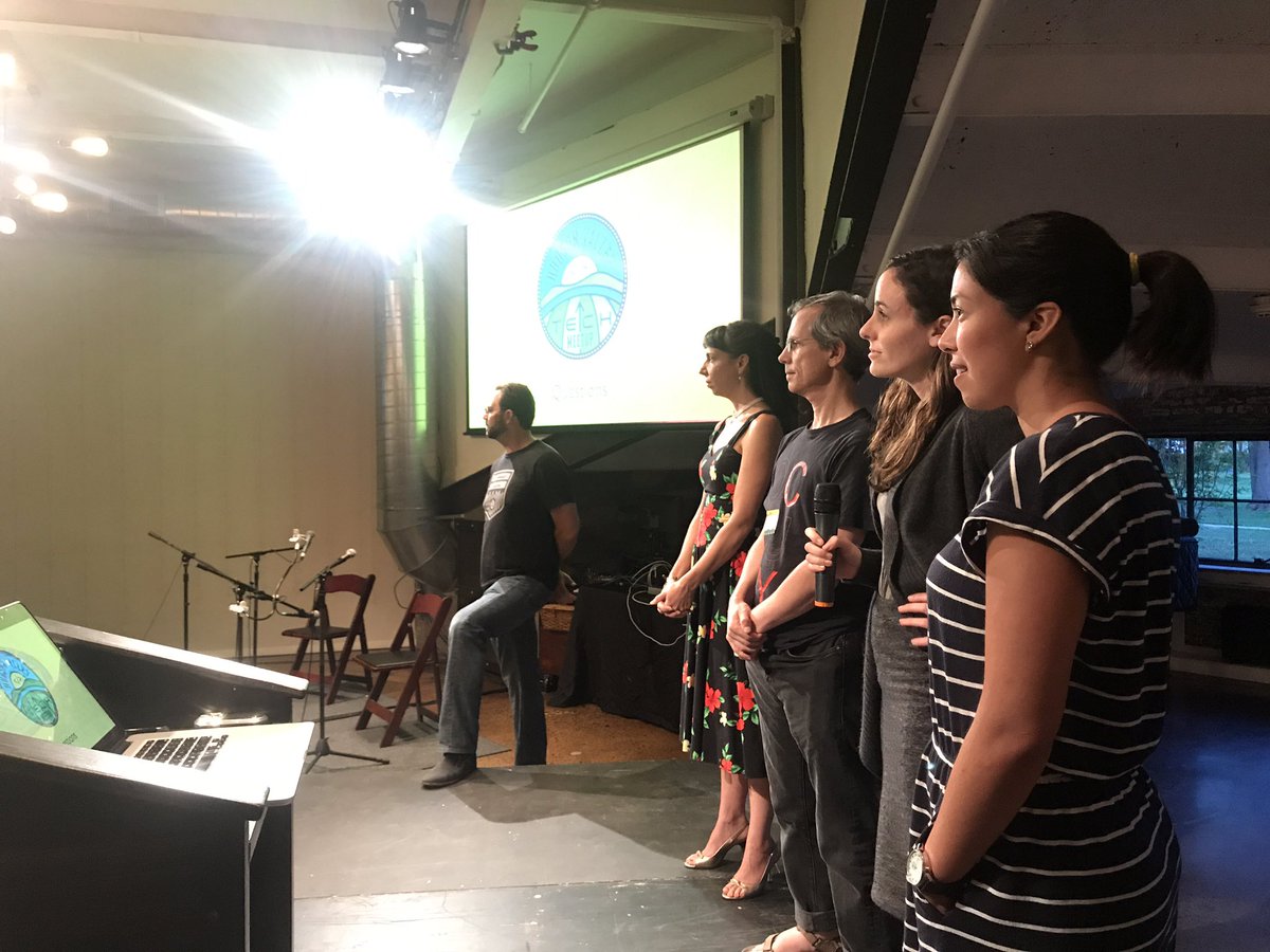 MoonfarmerHQ's tweet photo. 🙌🎤 Thank you to all the #hvtech speakers tonight for sharing stories, presenting new technology, and inspiring the community. https://t.co/ftTMMo01Gt
