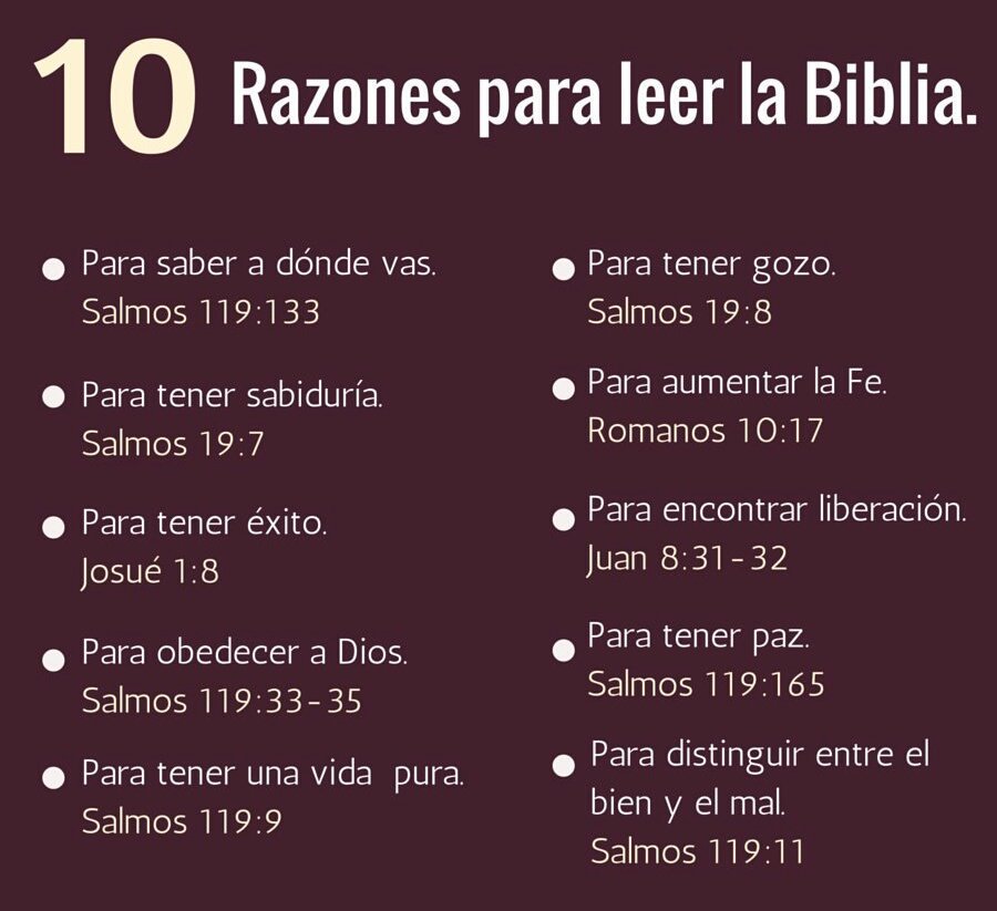BibliaCuriosa's tweet photo. Aquí 10 razones para leer la #Biblia 👇 https://t.co/PTBpx1Tm48
