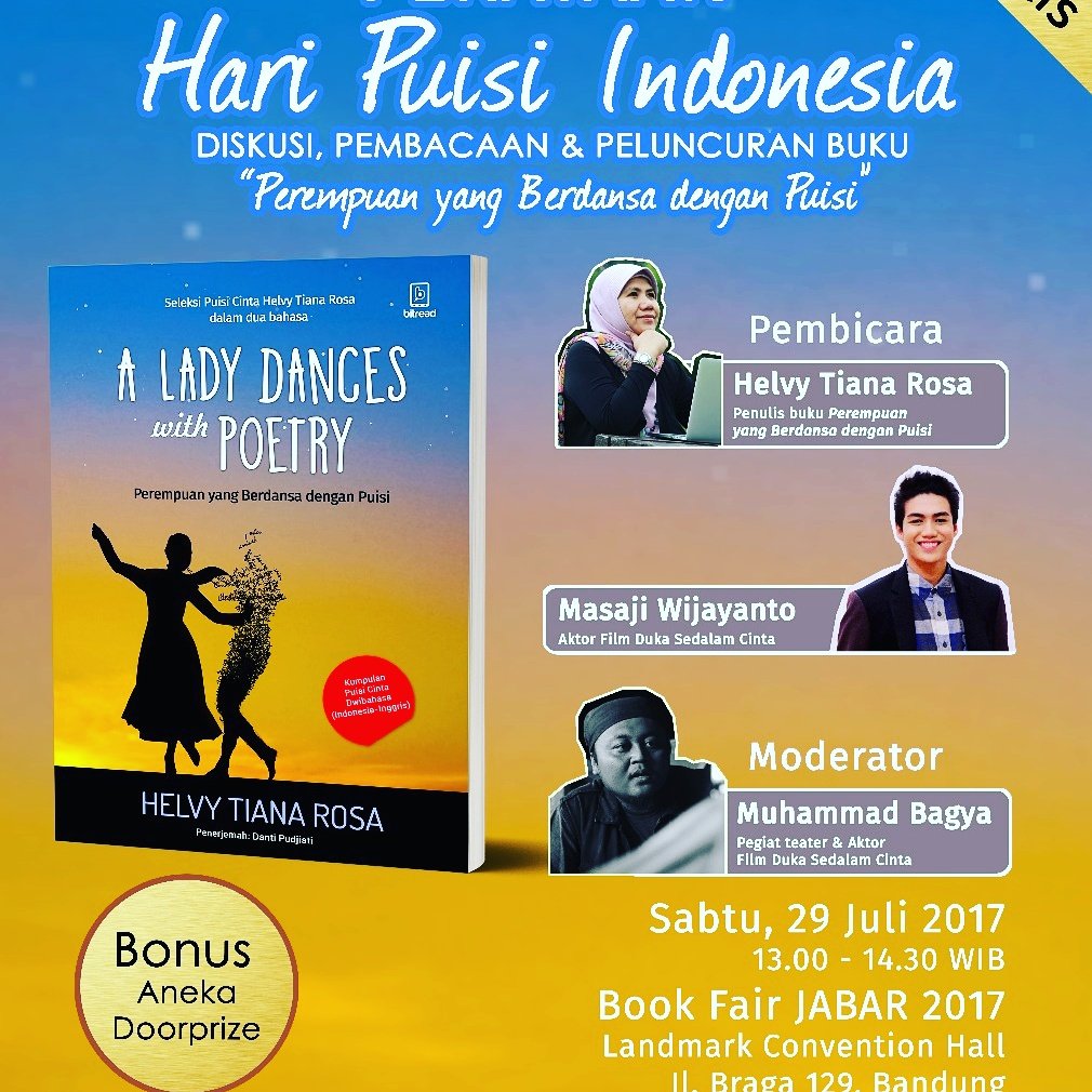 IndonesiaPunyaHari Puisi, artinya keindahan diksi itu dr khazanah literasi yg beragam, bukan? <a href="/asmanadia/">Asma Nadia</a> <a href="/bengsas/">Bengkel Sastra</a> @perpusANTARA <a href="/perpusnas1/">Perpustakaan Nasional RI</a>