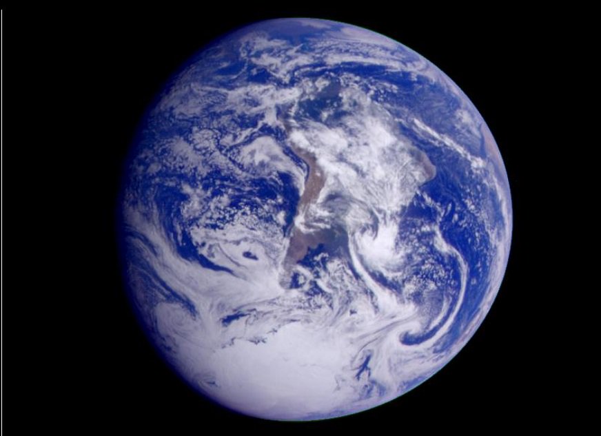 marsrader's tweet photo. In 1990 on the way to Jupiter, the Galileo probe flew past Earth and conducted a search for life. The results were inconclusive. https://t.co/z8NiFnMwzA