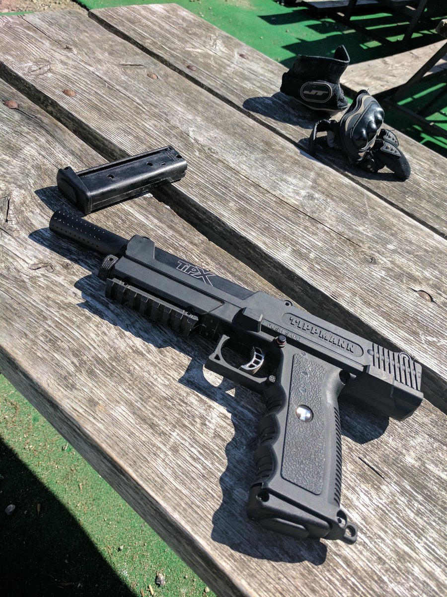COGIndustries's tweet photo. The #TippmannTPX is a GoodTime @wasagabeach  
#Paintball #Magfed #Millsim #Paintballing #cosplay #Militarysim #Airsoft #Tippmann #Tippmann98 https://t.co/4ge2pYjnkG