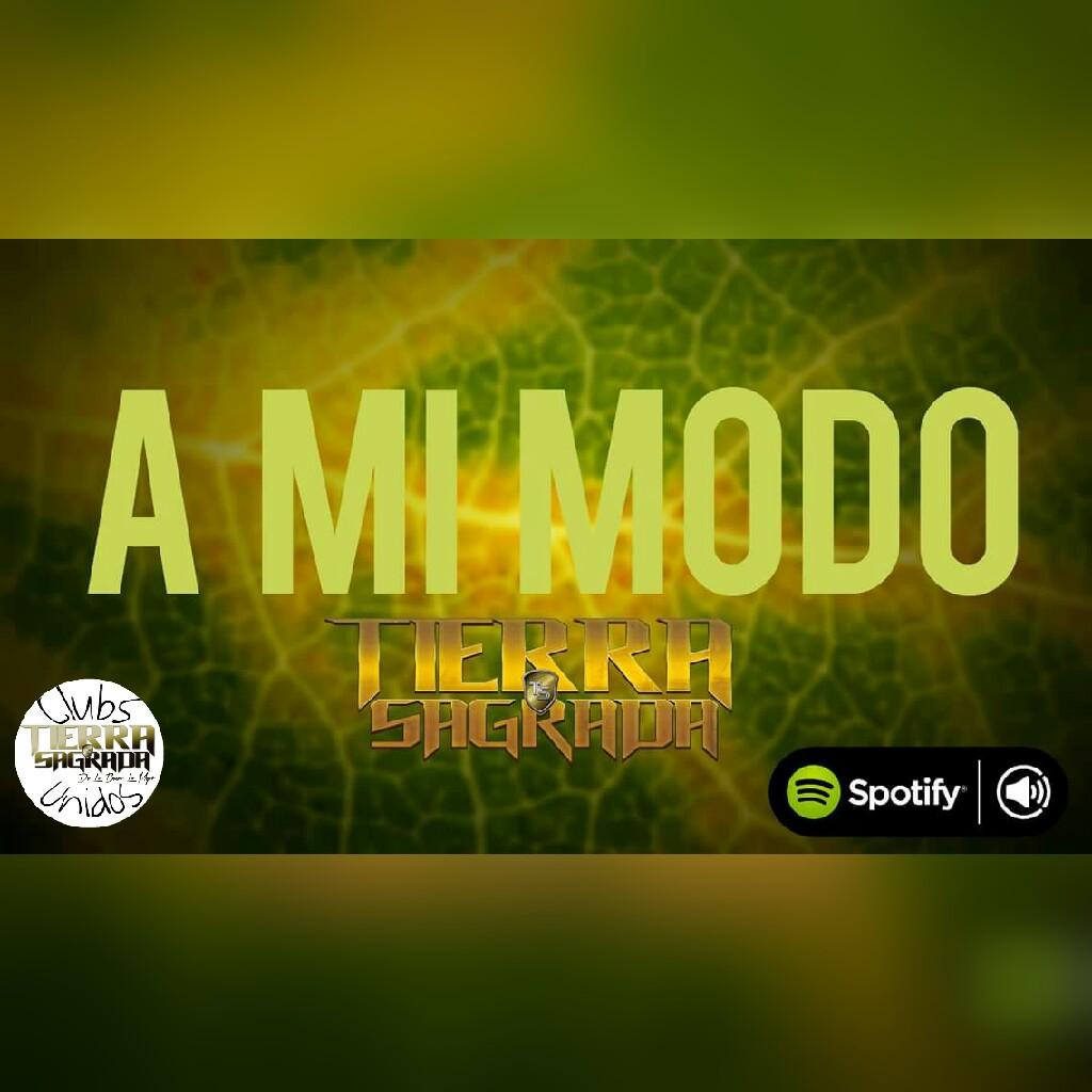 CN7FANS's tweet photo. Escucha el nuevo sencillo de @tierrasagrada1 #AMiModo , disponible ya en @Spotify 😏🎙️🎶🎧.
⭕ClubsUnidos⭕
#SusIncondicionales https://t.co/L2AuCO7o28