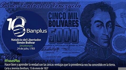 Banplusonline's tweet photo. Así recordamos el lunes al libertador de los libertadores, Simón Bolívar en sus 234 años de natalicio #FrasesPlus https://t.co/3iuTxSW6Fb