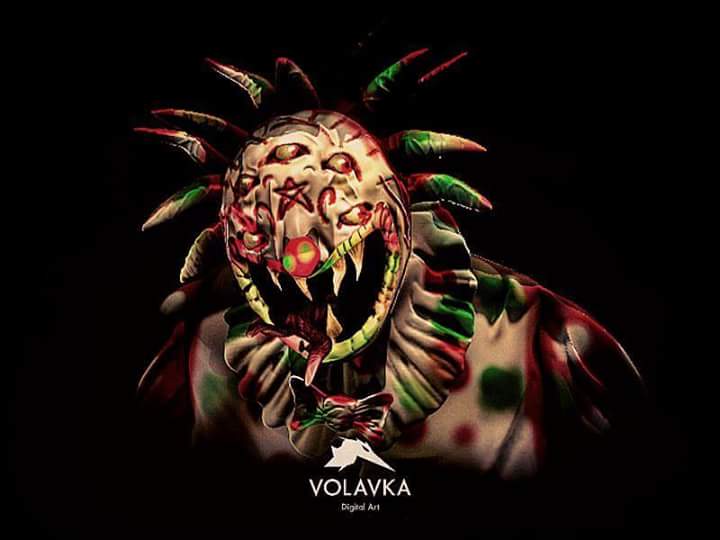 Volavka_digital's tweet photo. #daylirender #svarog #clown #payaso #terror #horror #circo #circus #ilustration #ilustración https://t.co/cLtqijfIVF