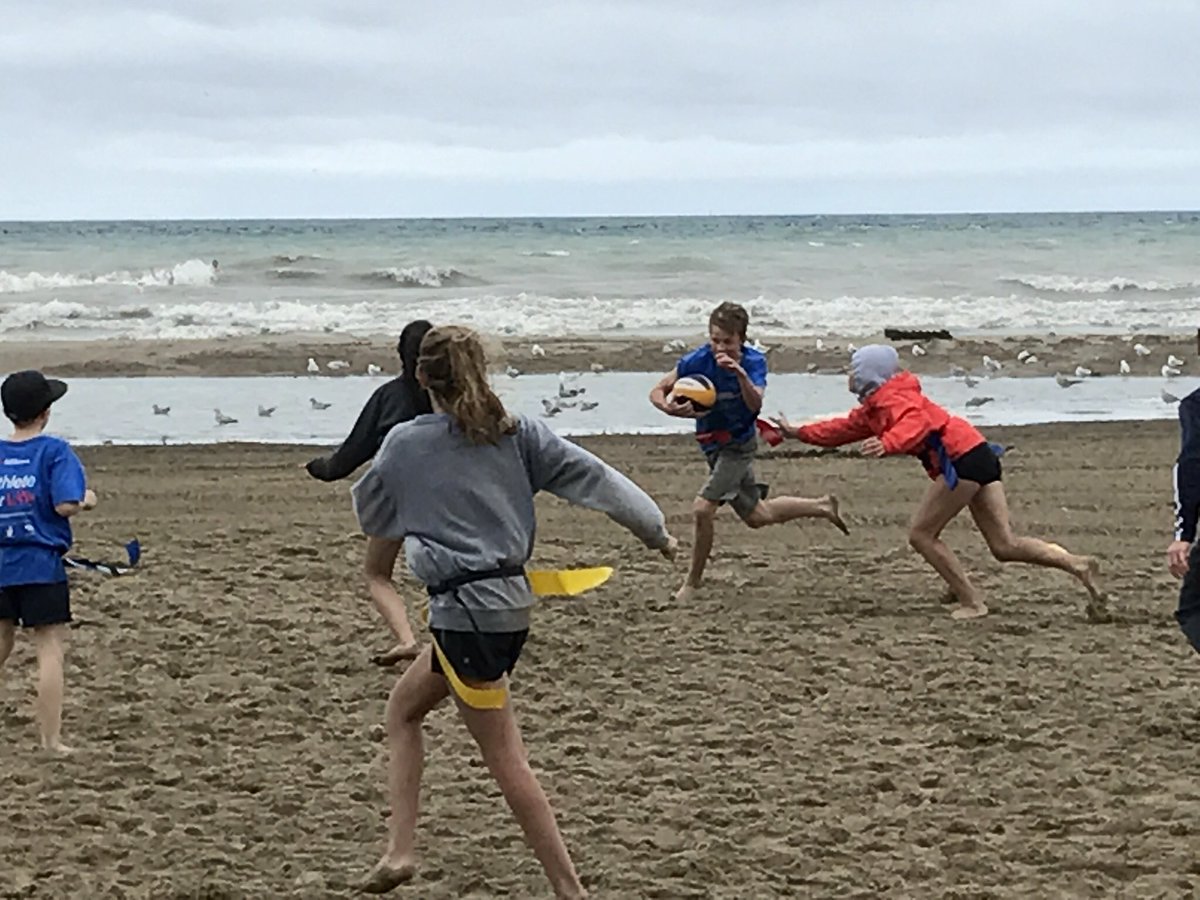 BLUFFS_PERF's tweet photo. Rain through the night won't keep us off the beach.  Clearing expected by 10:30am ish.  Parents please pack rain jackets and an extra shirt. https://t.co/6zOh4tWyvn