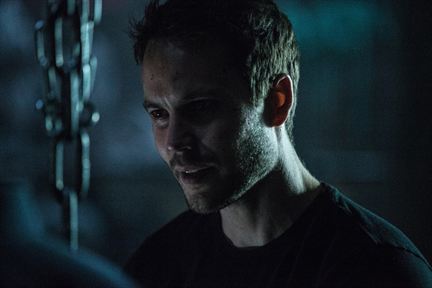 Taylor Kitsch as Ghost in the 2017 movie adaptation of 