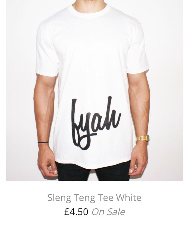 FyahApparel's tweet photo. EVERYTHING £4.50!! ONLY 5 OF THESE TEES REMAINING! https://t.co/8j7Qb9gc4x https://t.co/Q8JWvXyte9