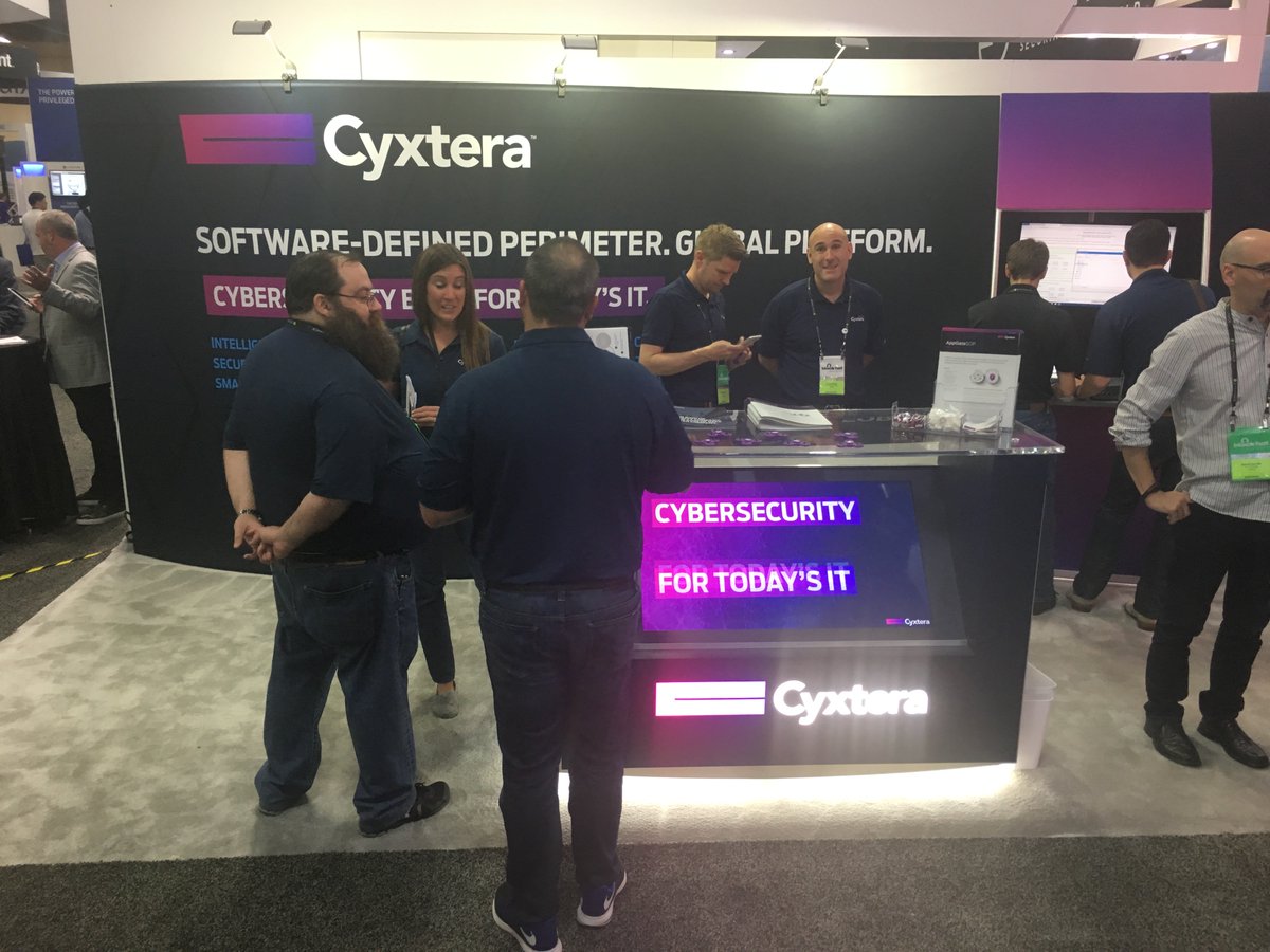 It's a good looking crew at booth #749 at #BHUSA! Stop by and learn more about #cybersecurity, #cloud, #datacenter #security and more.